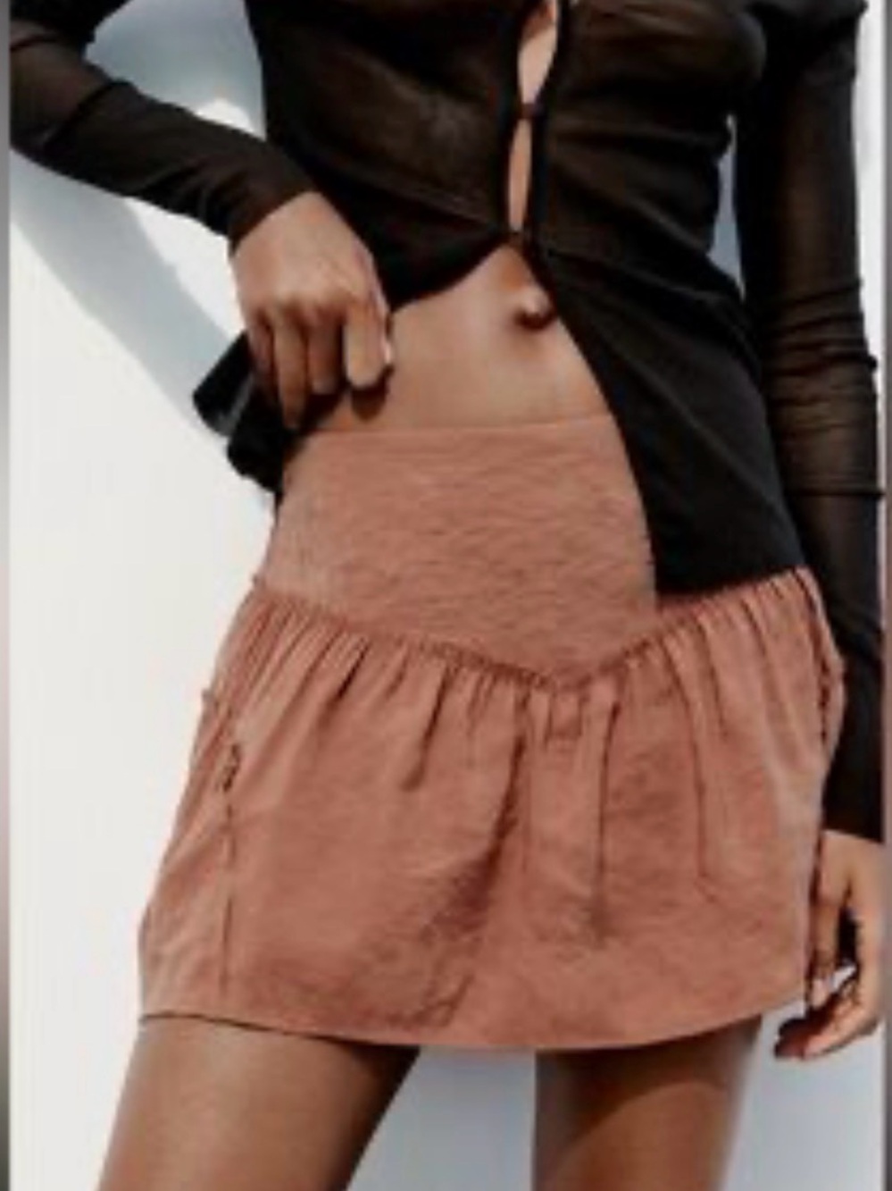 Zara Rust Brown Skort